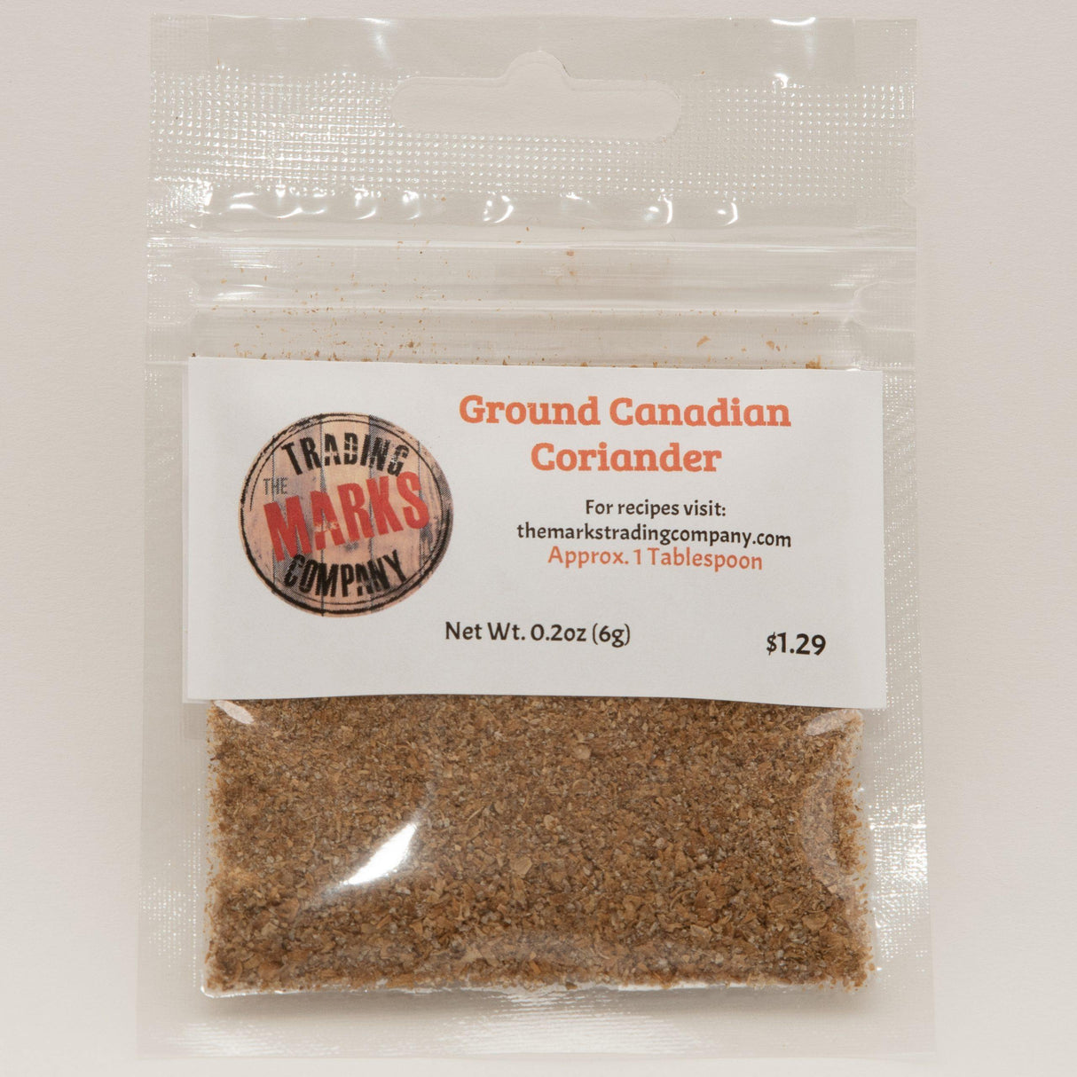 Ground Canadian Coriander - The Marks Trading Company