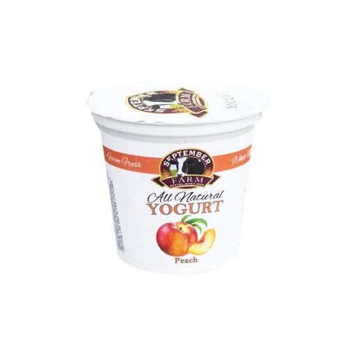 Yogurt - Peach September Farms 6 oz