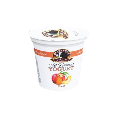 Yogurt - Peach September Farms 6 oz