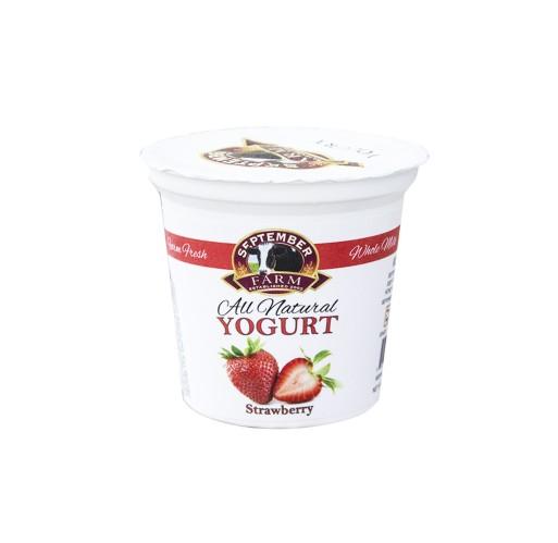 Yogurt - Strawberry September Farms 6 oz