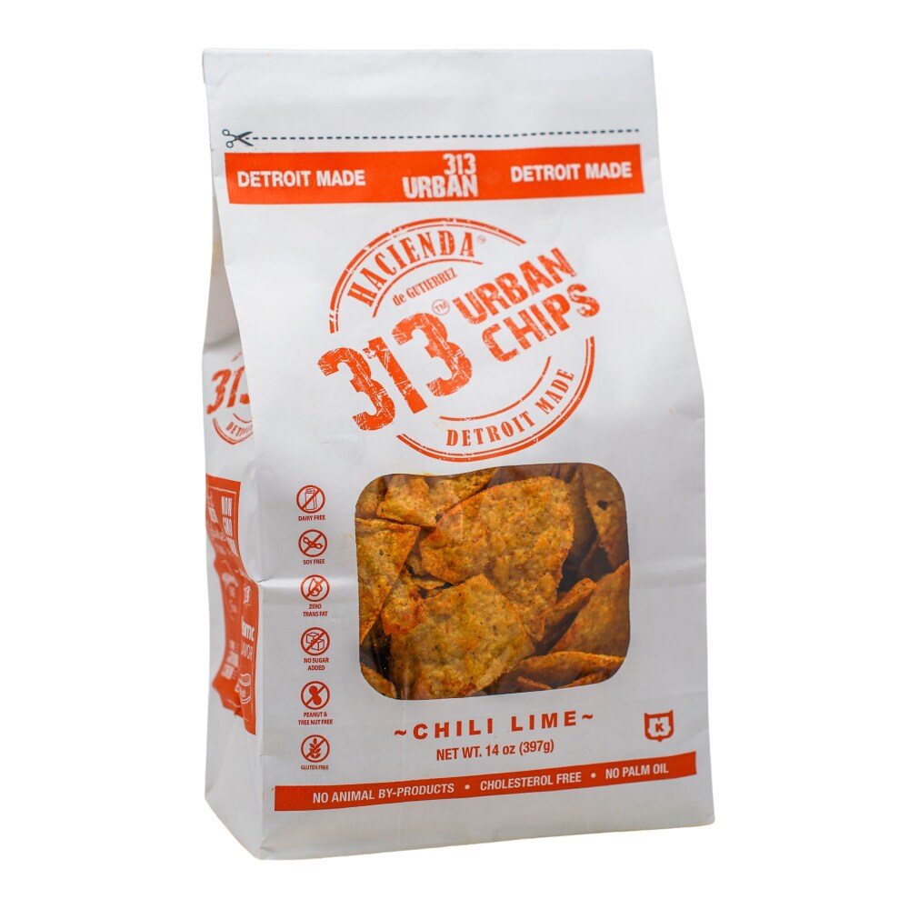 313 Urban Chips-14 oz Tortilla Chips-Chili Lime