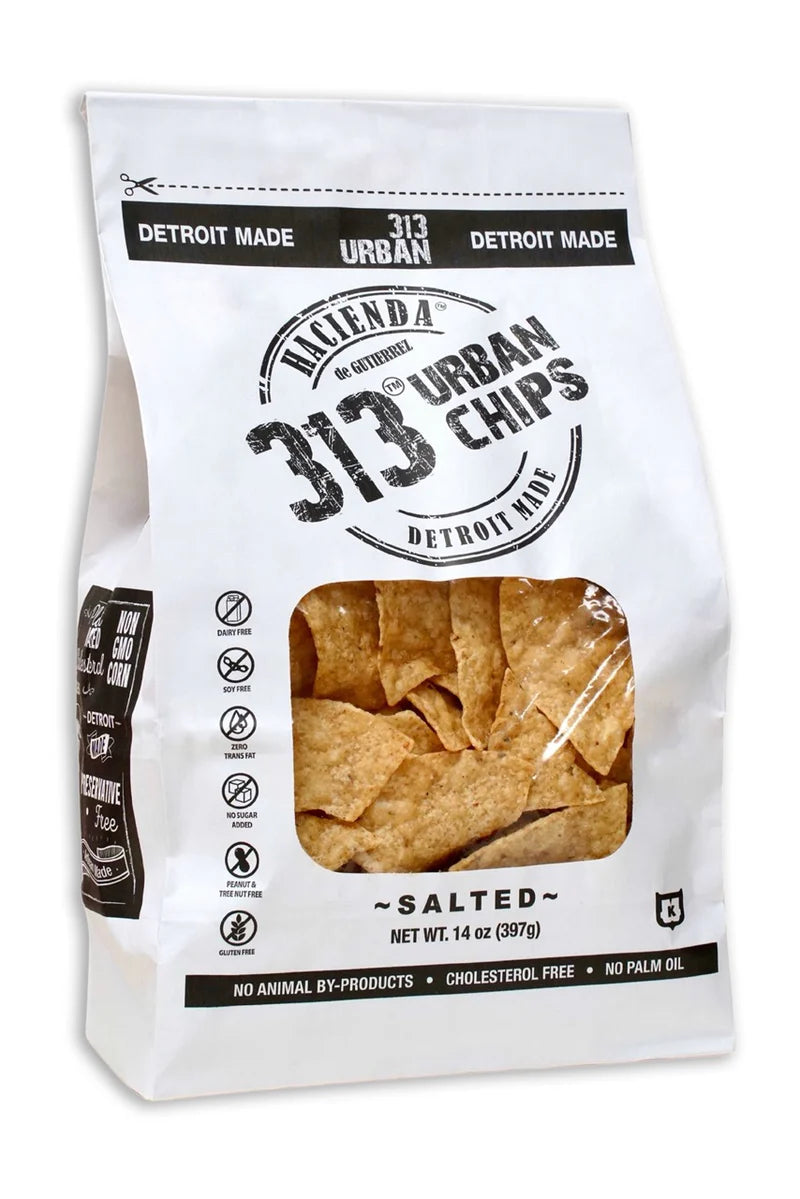 313 Urban Chips-14 oz Tortilla Chips-Salted