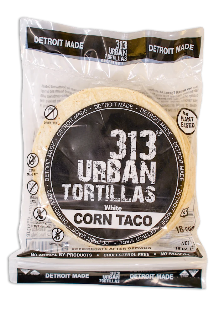 313 Urban Tortillas-White Corn 18 ct