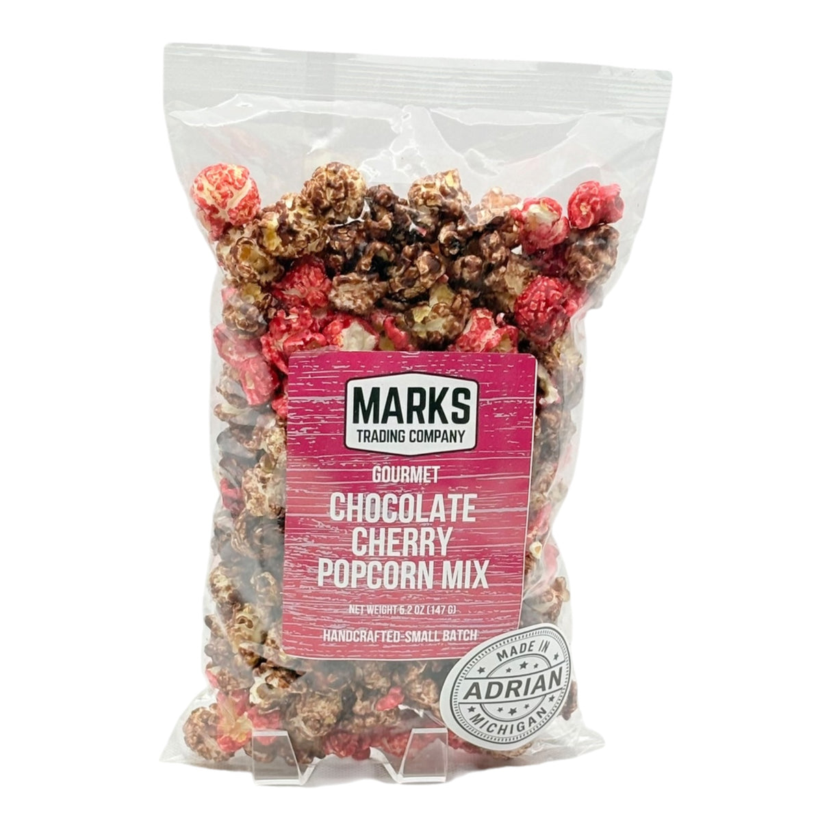 Chocolate Cherry Popcorn Mix