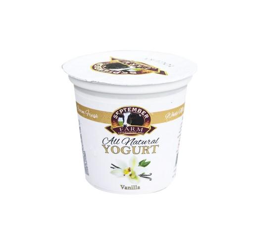 Yogurt - Vanilla September Farms 6 oz