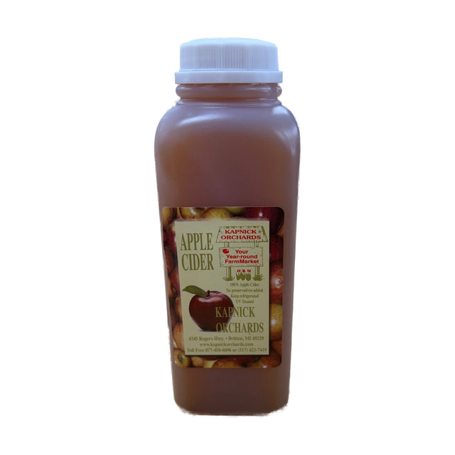Kapnick Orchards Apple Cider, pint bottle
