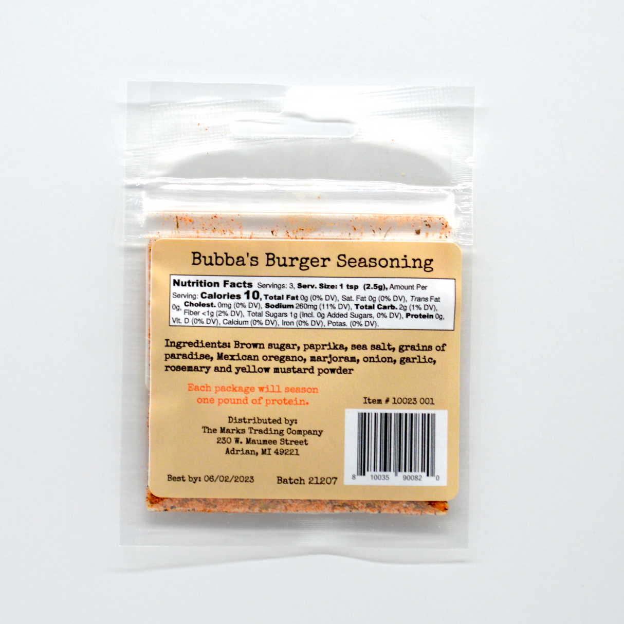 Bubba's Burger Seasoning