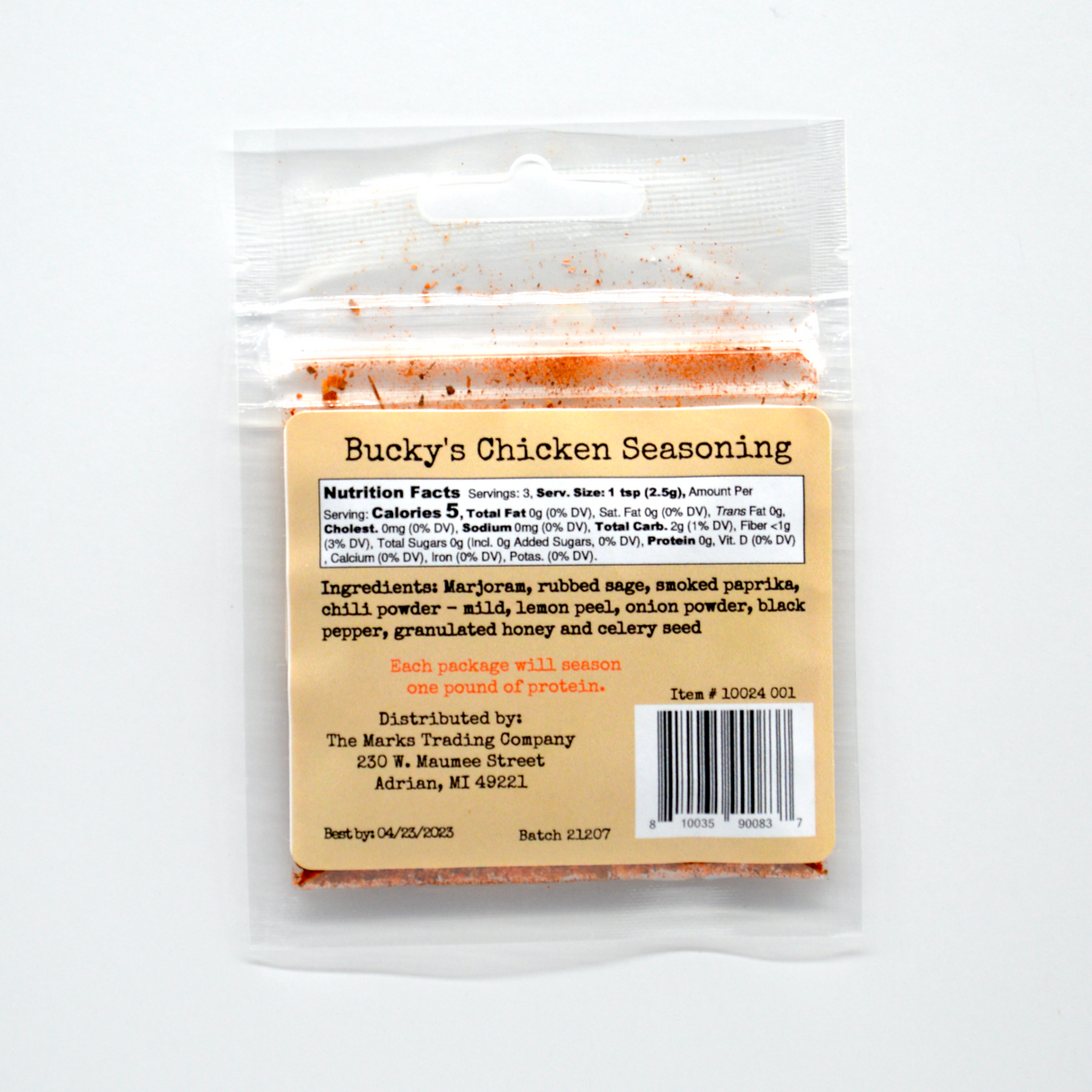 Bucky's Chicken Seasoning