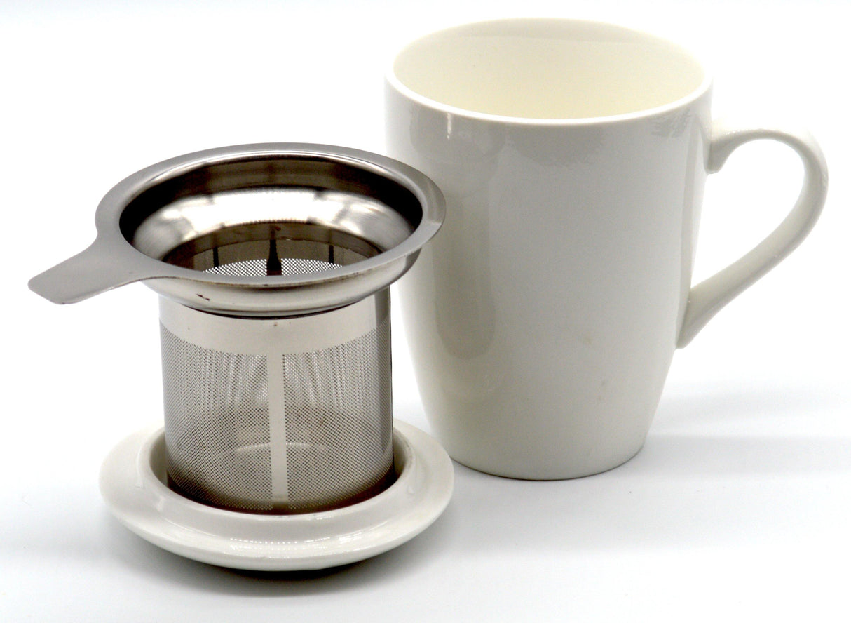 Porcelain Cup and Infuser - The Marks Trading Company